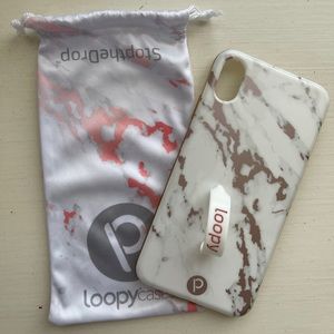 Loopy Case - Rose Marble Metallic - iPhone XS Max